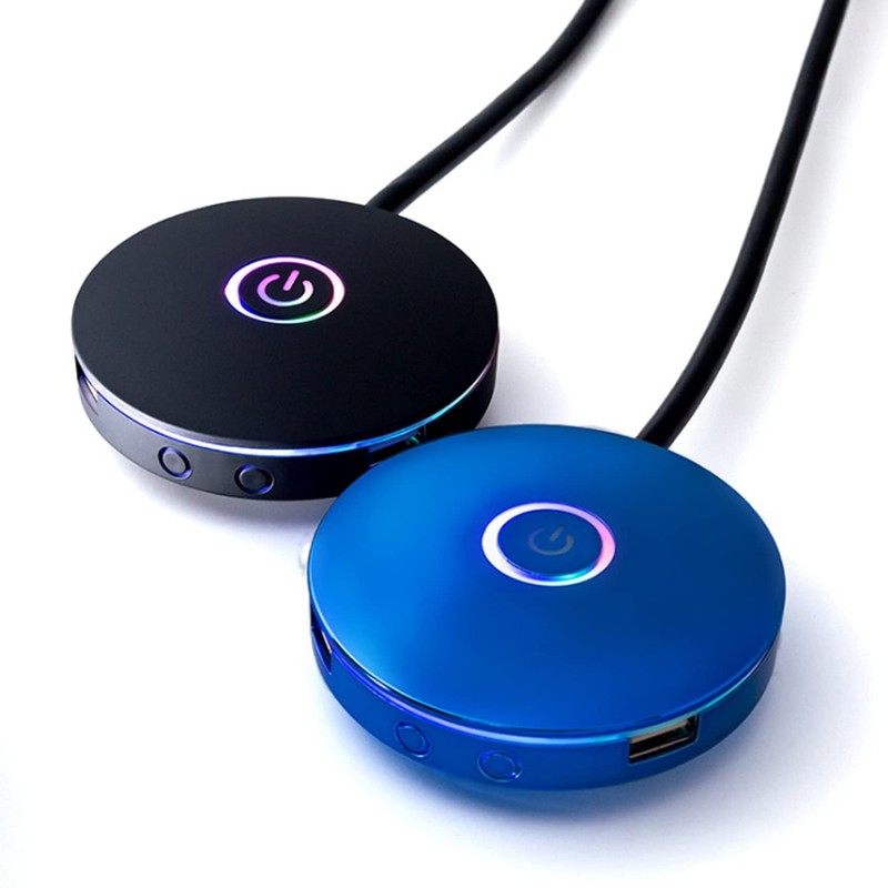 Pvczool Computer Switch RGB Lighting Effect External Host Power Switch