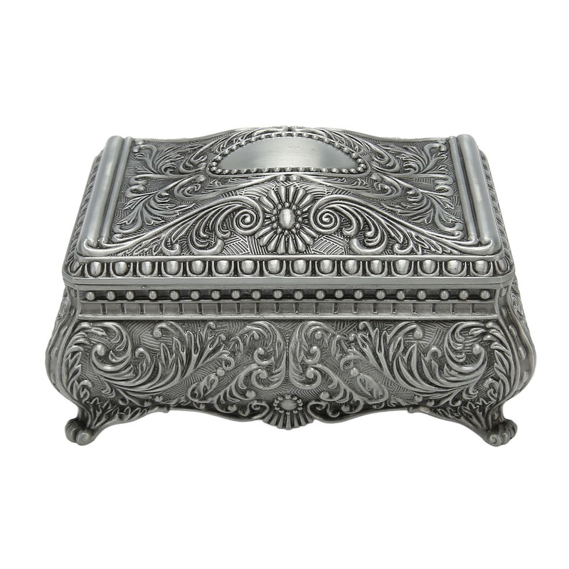 Vintage Jewelry Box Innovative European Style Light Luxury Metal Trinket