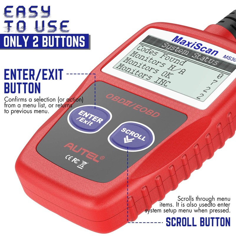 Autel OBD2 Scanner MS309 Universal Car Engine Fault Code Reader,