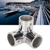 3 Way Corner Tee Joint 316 Stainless Steel Mirror Polished