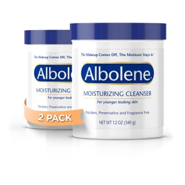 Albolene Moisturizing Cleanser & Makeup Remover Balm - Fragrance-Free Facial Cream for Cleansing & Hydration - Multi-Use Skincare for All Skin Types - No Harsh Chemicals - 12 oz (Pack of 2)
