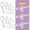 Swpeet 110Pcs 304 Stainless Steel Cotter Pin Hair Pin Hitch