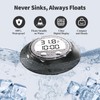 Silicone Cover Ice Bath Thermometer with Timer, Waterproof Floating Water