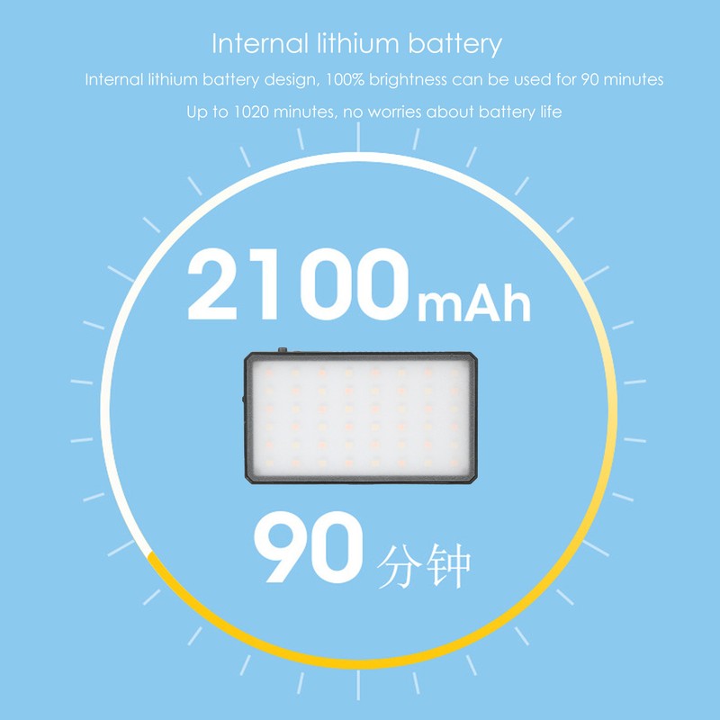 Manbily Portable LED Light 3000K6500K CRI 95+ Pocket Light with