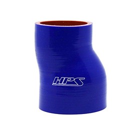 HPS Performance 3" - 3-1/2" ID, 6" Length,Silicone Offset Reducer Coupler Hose, High Temp 4-ply Reinforced, Blue (HTSOR-300-350-L6-BLUE)