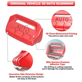 Fits for JL Jeep 4 PCS Upgrade Window Switch Button Cover Compatible with Jeep Wrangler JL JLU 2026 2025 2024 2023 2022 2021 2020 2019 2018 & Gladiator JT 2020-2026 Interior Accessories (Bright Red)