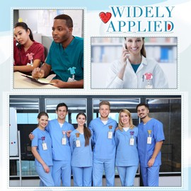 Crtiin 30 Pcs Retractable Nurse Badge Holder with 360° Swivel Alligator Clip Medical ID Badge Reel for Nurses, Doctors & Healthcare Professionals - Funny Nursing Accessories