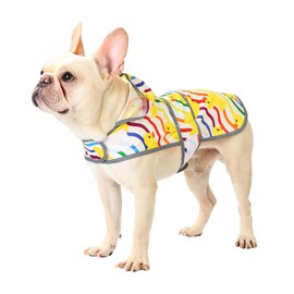 Dog Raincoat Hooded,Waterproof Rain Coat for Dogs with Adjustable Belly Strap,Reflective Strips, Lightweight Slicker Poncho Rain Jacket for Small Medium Large Dogs