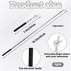 Lnngub Pack of 4 Extendable Pointer Sticks, Stainless Steel Children's