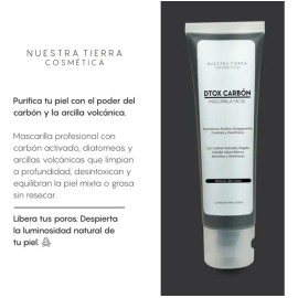 Mascarilla Facial Dtox Carbón Activado Regaliz 100grs Tipo de piel Cutis Graso/Mixto