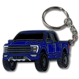 Four Wheel Beast F150 Keychain compatible with Ford F150 Accessories 2023 F-150 Key Chain F 150 - Blue