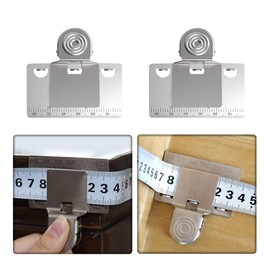 Measuring Tape Clip Tool - Corners Clamp Holder Precision Tools Fixed Ruler Mark for Most MeasuresScale Clip,Tape Accurately Position Measure Tool,Fixed Point Measurement (2 PCS)