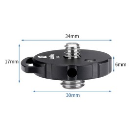 Leofoto CF-6 1/4" UNC-3/8" UNC Camera Tripod Screw Conversion Adapter / Domestic Imported Product