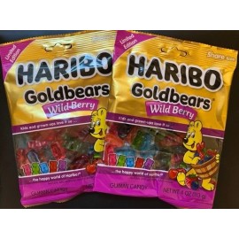 Haribo Goldbears *Limited Edition* WILD BERRY Flavored GummiGummy Bears {2 BAGS}