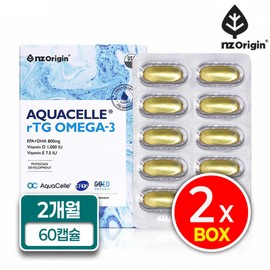 Enget Origin Aquacell Altige Omega3 rTG OMEGA-3 30 capsules, 2 boxes, 2 months supply / 엔젯오리진 아쿠아셀 알티지 오메가3 rTG OMEGA-3 30캡슐 2박스 2개월분
