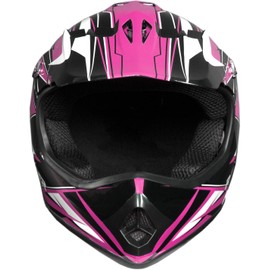Raider 2131313 Unisex-Child MX Off-Road Helmet (Pink, Youth Small)