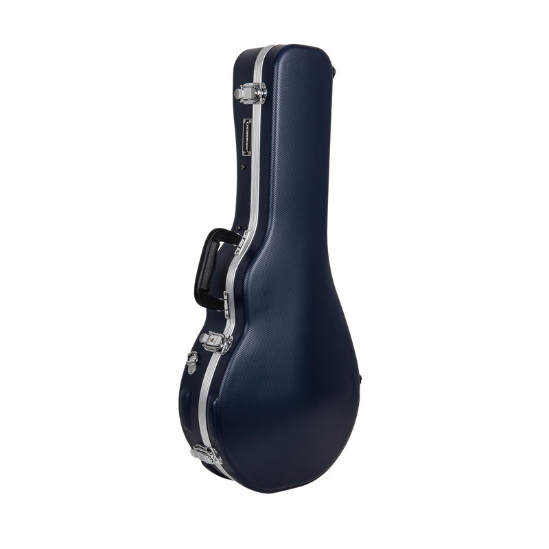 Crossrock ABS Molded Case for F-Style Mandolin | Blue Textured
