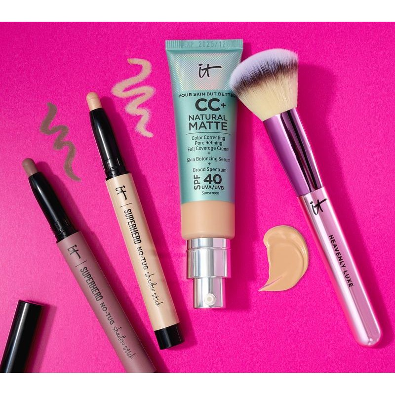 IT Cosmetics CC+ Cream Natural Matte SPF40 4-Piece Collection:_Medium