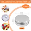 KBNIAN Pack of 30 Aluminium Empty Jars 15 ml Aluminium