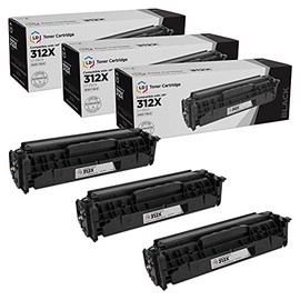 LD Remanufactured Toner Cartridge Replacement for HP 312X CF380X High Yield (Black, 3-Pack)