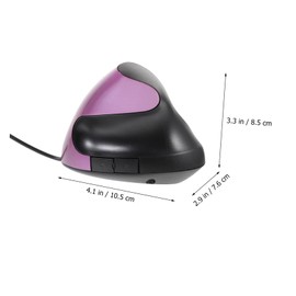 DOITOOL Vertical Mouse USB for Computer Ergonomic Left Handed Wrist Support Wireless Mouse Alternative Compact