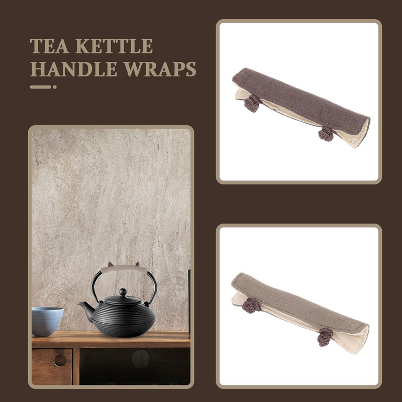 HOMSFOU 2-Pack Anti-Scalding Cloth Handle Covers for Tea Kettles Heat