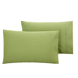 WINLIFE Standard Size Pillowcases Set of 2, 100% Cotton Standard Pillow Cases, 20×36 inches, Soft and Breathable Pillow Case Envelope, Sage Green