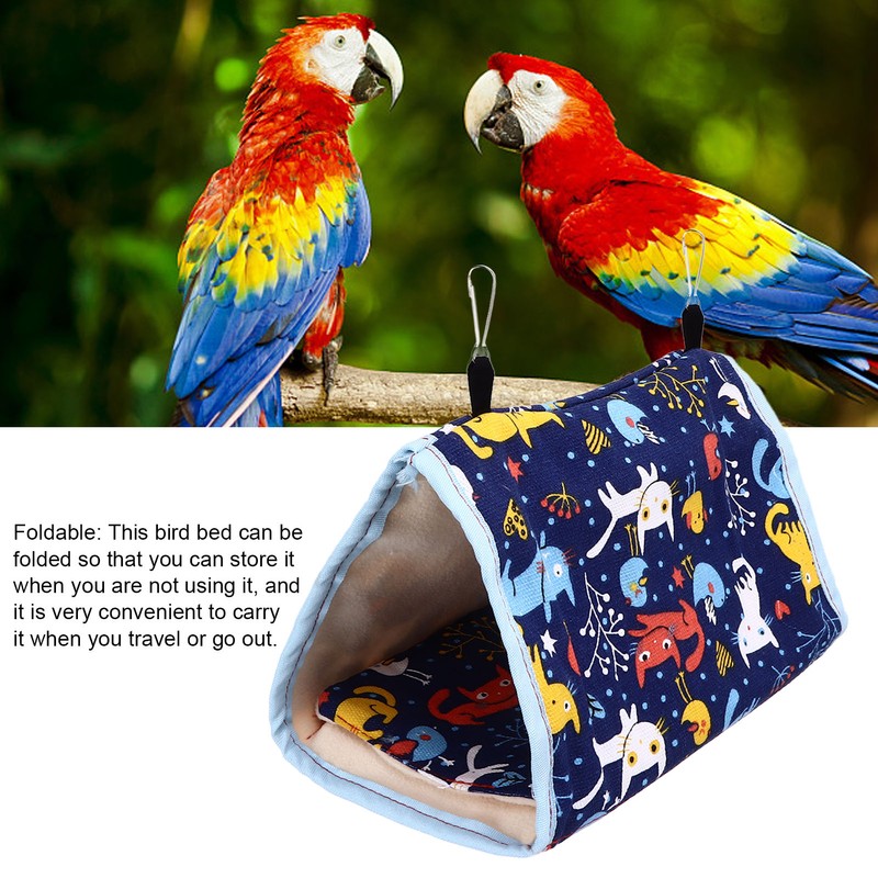 Warm Bird Nest Soft Thickened Foldable Bird Hanging Bed Toy