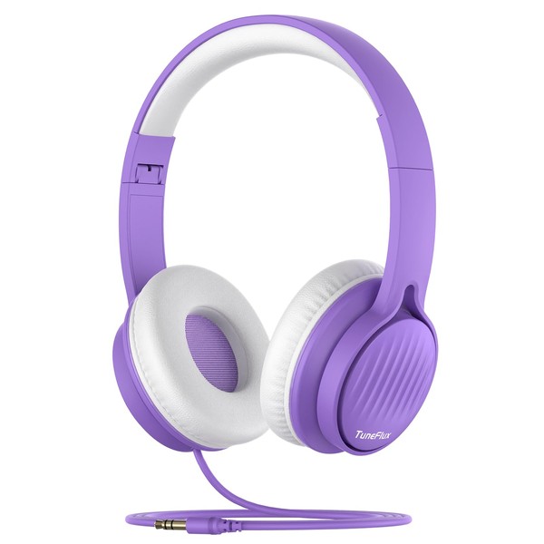 TuneFlux TuneFlux Upgraded Kids Headphones, Wired Toddler Headphones, 85dB Limited