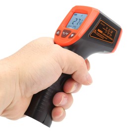 Infrared Thermometer Non- Digital Temperature Gun, GM320S Hand held Temperature Gun with LCD Display -50℃ to 600℃ (Red)