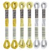 6 Skeins Embroidery Thread, 3 Colors Metallic Embroidery Floss Set,