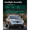 SCITOO Headlights for 2008-2013 for Nissan Rogue 2014-2015 for Nissan