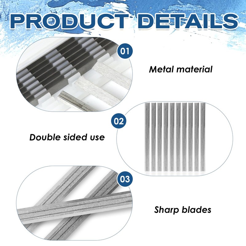 MILAKE 10 Pcs 3-1/4" Planer Blades Replacement Part Compatible with