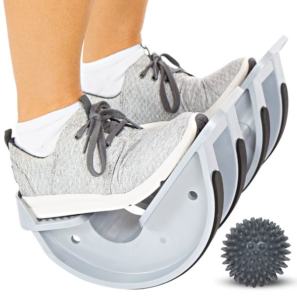 Vive Foot Rocker - Dual Calf Stretcher for Achilles Tendinitis, Heel, Feet, Shin Splint, Plantar Fasciitis Pain Relief- Stretches Strained Leg Muscle- Ankle Wedge Stretch Improves Flexibility (2 Feet)