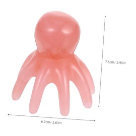 Healvian Octopus Scalp Massage Comb Pink Portable Finger Massager for Women Muscle Knot Relief Versatile Relaxation Tool for Daily Use and Sleep Improvement