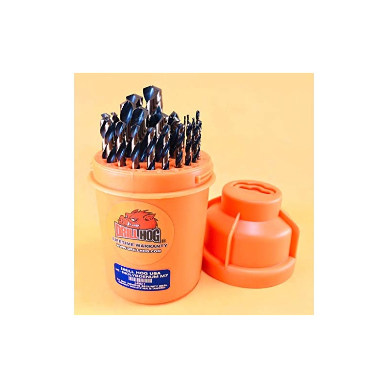 Drill Hog 29 Pc Super HI-Molybdenum M7+ Drill Bit Set