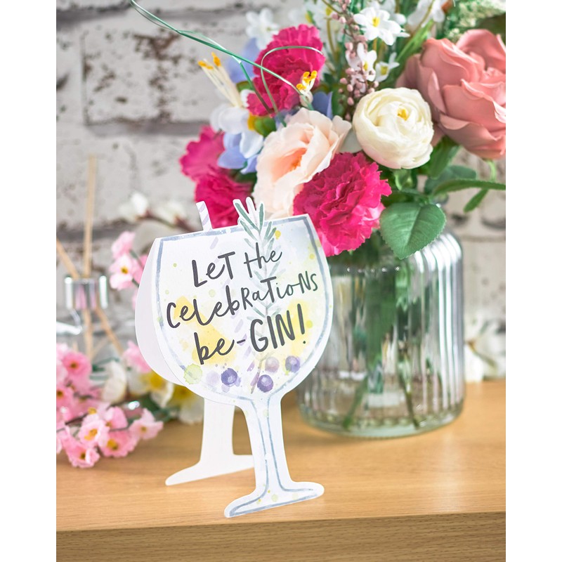 UK Greetings Birthday Card for Her/Friend - Gin Design