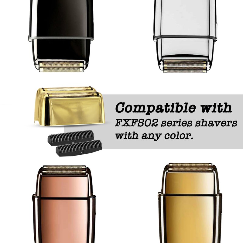 OXSITO 1Pack Golden Pro Replacement Foil and Cutters for Babylis