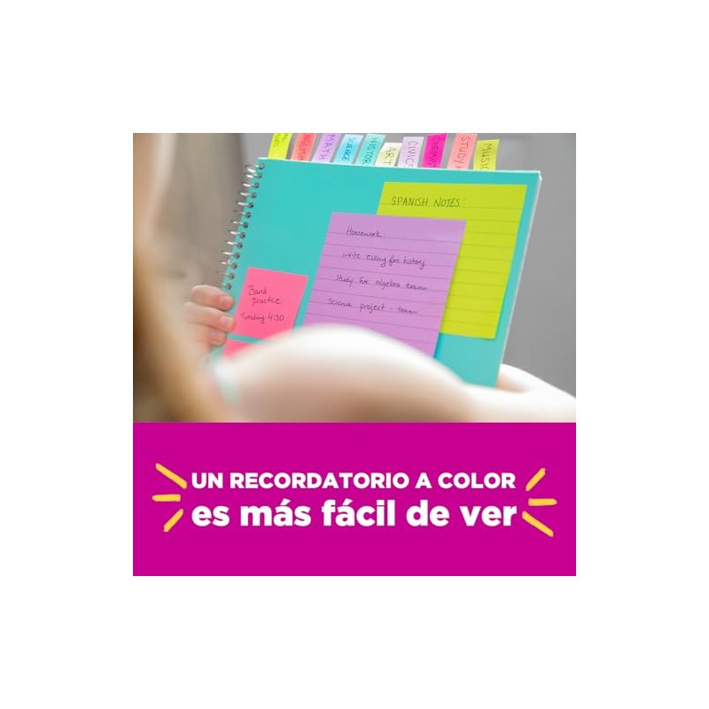 Post-it Notas Adhesivas Pop Up, Colección Capetown, 7.6 cm x