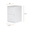 NuSparc 2 Drawer Locking Filing Cabinet | Pre-Assembled Steel Construction