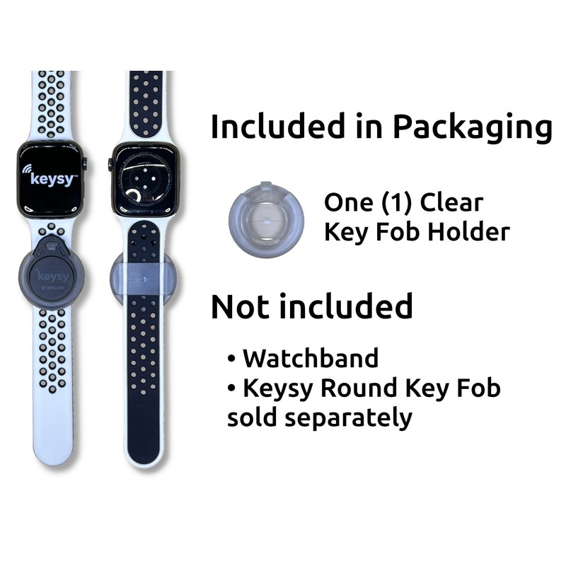 Keysy Key Fob Holder for Watch Band RFID (Clear)