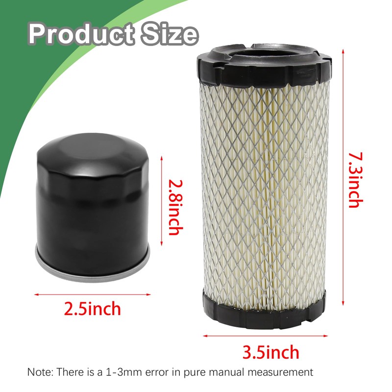 Vkinman 28463-G01 Golf Cart Air Filter with Spark Plug Tune