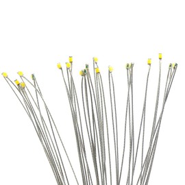 PTFE Wired SMD 0603 Chip LED Warm White 20-Piece Set for Train Model, Railway Model, Building Model, Model Lighting, Diorama
