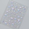 2Sheet Summer Nail Art Stickers 5D Embossed Nail Decals with