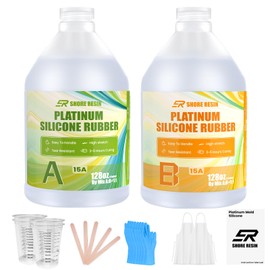 2 Gallon Platinum Cure Silicone for Mold Making – 15A Flexible, Tear-Resistant, Food-Safe Casting Silicone for High-Detail Professional & Industrial Projects