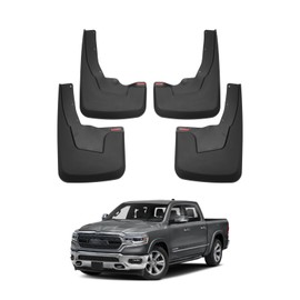 Autorder Mud Flaps Splash Guards for 2019-2022 2023 2024 Dodge Ram 1500 Accessories Mudflap Fender Flares Front and Rear Mud Guard Set 4PCS (Without OEM Fender Flares)