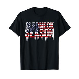 American Sledneck Season - Motor Sled Patriotic Snowmobiler T-Shirt for Women Men