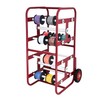 AdirPro Transportable Multiple Axle Cable Caddy - Multi-Spool Wire Rack