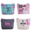 iwobi Pack of 4 Small Bags with Zip, Mini Flamingo
