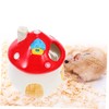 Totority Ceramic Mushroom Shaped Pet Sleeping Nest for Hamsters Hedgehogs